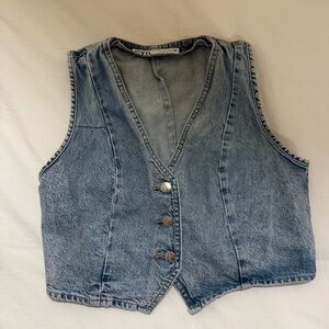Zara Denim Vest